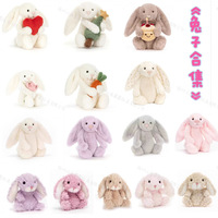 Boneka Kelinci Bugs Bunny British Jc Cake Rabbit XINGX Ear Three Standard Lengkap Warna Putih Susu yang Menggemaskan