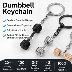 Llavero Personalizado con Forma de Mancuerna, de Aleación de Zinc, para Gimnasio <span class=keywords><strong>y</strong></span> Fitness, con Logotipo Grabado, Regalo Promocional para Atletas, Hombres, Mujeres <span class=keywords><strong>y</strong></span> <span class=keywords><strong>Amigos</strong></span> - Product Image 1