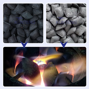 Áp lực cao Thổ Nhĩ Kỳ than Hữu Cơ khối Than hạt charbon compresse bánh máy với băng tải - Product Image 3