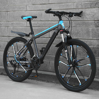 2025 bas prix Simple 26 29 pouces bleu vtt vélo adulte grand pneu montagne cyclisme pour hommes 21 vitesses frein à disque engrenages