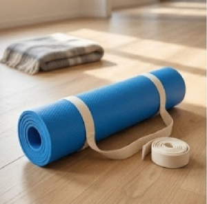 Lightweight 4mm EVA <b>Yoga</b> Mat With Carry Strap Textured Grip Surface Non Slip Exercise Mat For <b>Yoga</b> And <b>Pilates</b> - Product Image 1