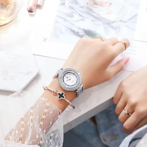 Montre-bracelet de luxe <span class=keywords><strong>LONGBO</strong></span> 80677 à quartz japonais, verre miroir, boucle de bijoux, entièrement sertie de diamants, design tendance, trois aiguilles, pour femme - Product Image 5