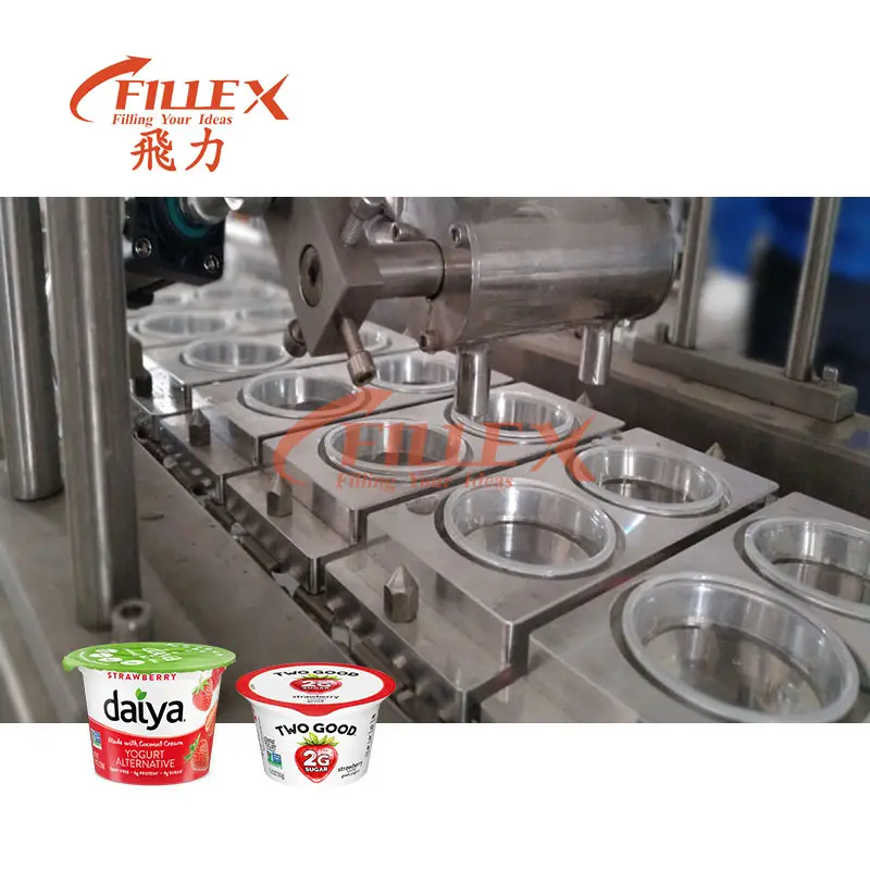 Macchina automatica per il riempimento e la sigillatura dell'acqua della tazza macchina per la sigillatura del riempimento della tazza di Yogurt