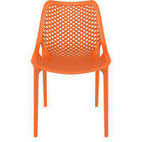 Sillas Apilables de Plástico PP para Terraza y Patio, Estilo Nórdico Moderno, Color Negro, para Restaurante y Cafetería, Venta al Por Mayor
