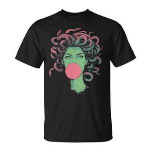 T-shirt Medusa Bubblegum, déesse mythologique aux cheveux de serpent - Product Image 1