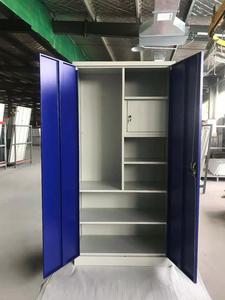Armoire de classement métallique moderne à deux portes, casiers en acier pour dossiers, rangement de documents, armoires en fer pour bureau, école, hôpital - Product Image 4
