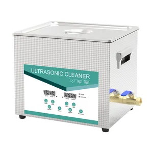 With heater degas function SUS304 Tabletop ultrasonic washer tank 10L for surgical medical instruments cleaning