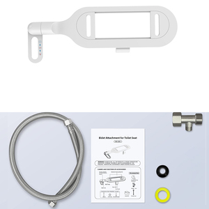 Phito Double Buse Bidet WC Portable Facile à Utiliser en Plastique ABS avec Fonction Lavage Vaginal et Eau Froide, Fixation au Sol - Product Image 3
