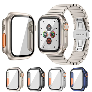 Mise à niveau de l'apparence vers un boîtier Ultra 49 mm avec écran en verre trempé pour <span class=keywords><strong>Apple</strong></span> <span class=keywords><strong>Watch</strong></span> Series 11 10 9 45 mm 41 mm 40 mm 44 mm 42 mm 46 mm - Product Image 1
