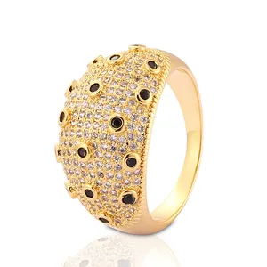 Guangzhou Manufacturer 24K Gold Jewelry Stylish Fashion Gold Jewelry Finger Diamond Rings For Man