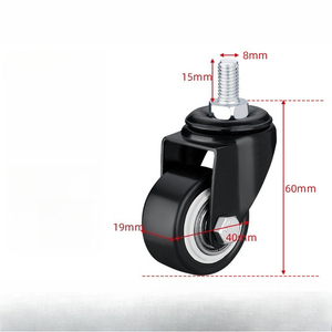 Rueda de Goma Ultra Silenciosa de 2 Pulgadas, Rodaja de Diamante Dorada para Muebles, Silla de Oficina, Base Universal para Ruedas - Product Image 3