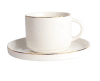 Vaisselle en Porcelaine Fine Dorée de Luxe en Gros de Chine – Ensemble de Dîner en Céramique avec Bord Doré