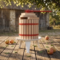 Professionele handmatige houten spiraalpers-sapcentrifuge, multifunctioneel voor versgeperste sinaasappels, citroenen en fruitverwerking, eenvoudig in gebruik.