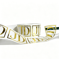 Étiquettes transparentes brillantes en vinyle adhésif permanent imperméable avec dorure à chaud, design personnalisé pour emballages de lotions et cosmétiques