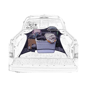 ATLI 고탄성 4 'x 4' 나일론 화물 그물 12 + 구획 트럭 침대 메쉬 주최자 일일 조명 스트레칭 7 'x 7' (단일 - Product Image 1