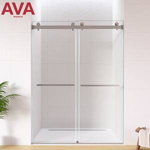 <span class=keywords><strong>Kit</strong></span> d'accessoires coulissants doubles en acier inoxydable de haute qualité pour douche à porte en verre sans cadre comprenant des raccords de quincaillerie de douche - Product Image 6