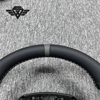 Volant de voiture en cuir gris de haute qualité avec surpiqûres, adapté aux Toyota Land Cruiser Prado Hilux LC200 LC300 FJ300 FJ200