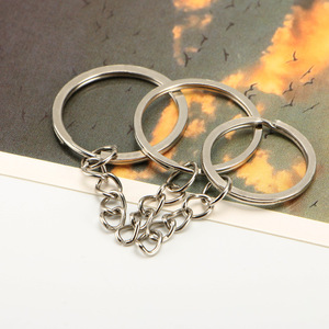 Metal Keychain Zinc Alloy Round Handmade Chain <b>Key</b> <b>Ring</b> <b>Accessories</b> For DIY Jewelry Making - Product Image 1