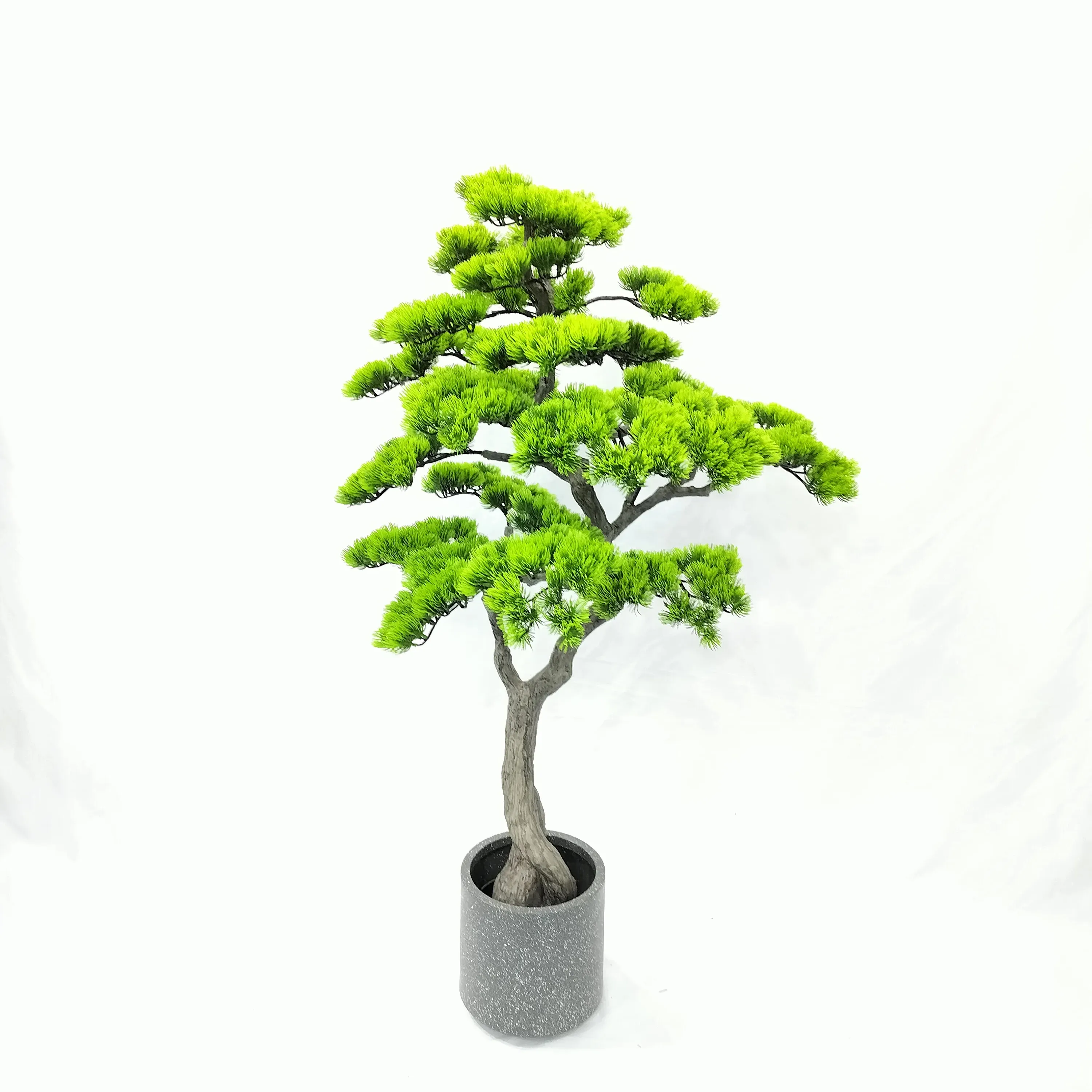 whole sale artificial beauty pine tree bonsai 120x75 cm