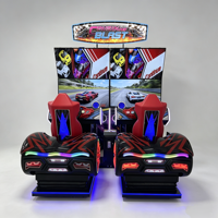 Machine de jeu simulateur de course automobile à monnayeur, 2 joueurs, écrans 55 pouces, jeux de simulation de conduite automobile