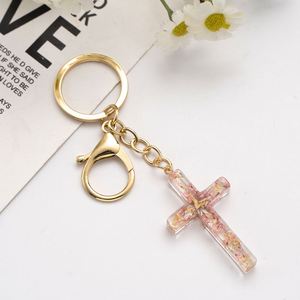 Vente en gros usine Nouvelle Arrivée Populaire Créatif Porte-clés Fleur Véritable en Résine pour Sac à Main - Product Image 2