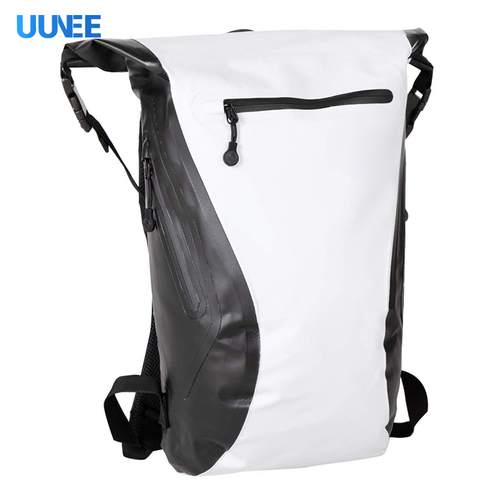 Large 500D PVC Tarpaulin Backpack Fashionable Water-Resistant Dry Bag for Outdoor Sports Camping Ocean Adventures and Travel