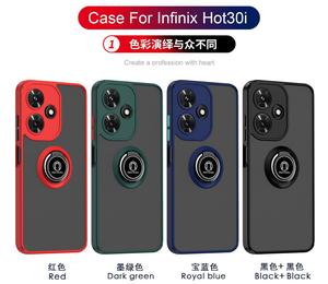 Custodia per telefono opaca TPU Hard PC con supporto ad anello per cavalletto antiurto Cover per Infinix Hot 30i 20 Play Pova <span class=keywords><strong>Neo</strong></span> - Product Image 6