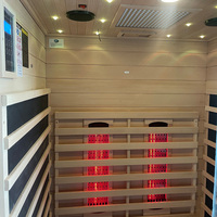 Sauna de Infrarrojos para 2 Personas, Lista para Enviar, con Certificación CE, Terapia de Luz Roja, para Todo el Cuerpo, para el Hogar