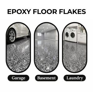 Système <span class=keywords><strong>de</strong></span> revêtement époxy à flocons haute performance ODM/OEM, résistant à l'usure, avec flocons mélangés <span class=keywords><strong>de</strong></span> 3-5 mm pour sols en béton d'usines industrielles et garages - Product Image 4