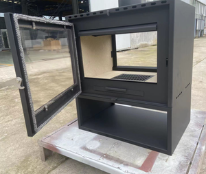 <span class=keywords><strong>Cheminée</strong></span> à bois moderne à <span class=keywords><strong>double</strong></span> <span class=keywords><strong>face</strong></span> avec vue sur le feu - Product Image 3