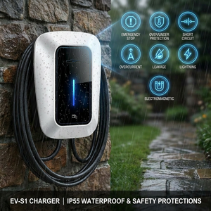 Borne de recharge murale intelligente 22 kW pour véhicules électriques, niveau 2, type 2, avec contrôle par carte RFID <span class=keywords><strong>Bluetooth</strong></span> 4G pour voitures électriques - Product Image 3