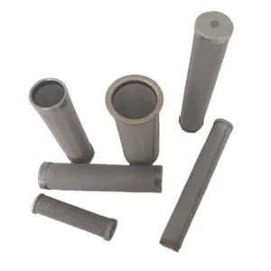 Tubo filtrante perforato metallico della rete metallica dell'acciaio inossidabile del metallo 304 316 su ordinazione