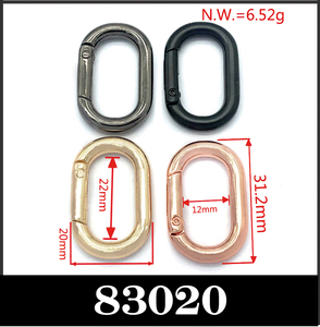 Chất Lượng Cao Túi Phụ Kiện Túi Dây Đeo Khóa O Nhẫn Mùa Xuân Vòng Mở Kim Loại OPP Túi Tùy Chỉnh Sx Có Thể Giặt Kẽm Hợp Kim Tùy Chỉnh - Product Image 5