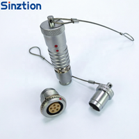 Cubierta Protectora de Polvo de Aleación de Aluminio de Alta Resistencia Sinztion para Conectores de Aviación Serie B K S F 0K 1K 2K 0B 1B 2B Macho y Hembra