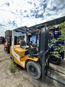 Hot Sale Vigoshop <b>Used</b> TCM Diesel 2.5 Ton FD25 Heavy Duty Forklift Truck Three Stage Mast 1000mm Load Centre Distance Shanghai - Product Image 4