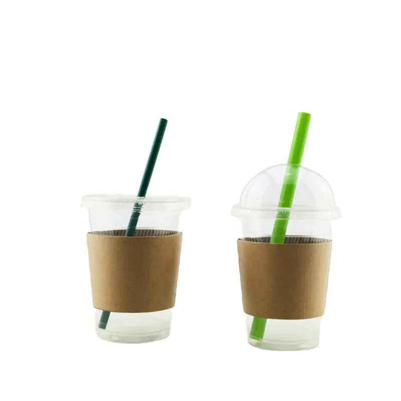 サプライヤー環境にやさしい使い捨てミルクセーキアイスカフェクリア生分解性プラ飲料プラスチックカップコーヒー