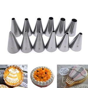 Punta Decorativa Rotonda in Acciaio Inox 304 <span class=keywords><strong>per</strong></span> Decorazione <span class=keywords><strong>Torte</strong></span>, Scrittura e Crema, Formato Piccolo in Blister - Product Image 3