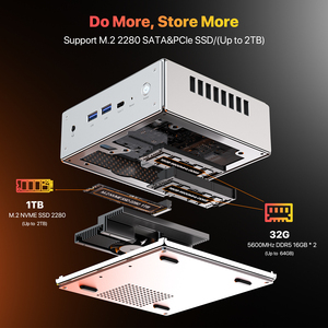 Giá thấp AMD ryzen9 7940hs 32GB DDR5 1TB SSD ai Mini PC Máy tính để bàn R9 7940hs wifi6.0 bt5.2 usb4.0 chơi game mini PC cho Windows 11 - Product Image 4