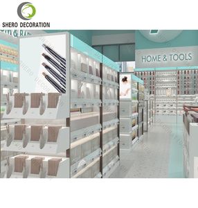 Retail Skin Care Store Reception Counter Custom Makeup Shop Display Stand with Wood Perfume Boutique Shop Furniture Decor - Product Image 4