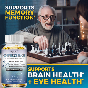 120 capsules de supplément d'huile de poisson EPA HEART BRAIN JOINT HEALTH, soutient la fonction cognitive, immunitaire et oculaire, 1500 mg, capsules molles - Product Image 5