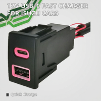 Prise de charge rapide USB Type-C PD 12V pour tableau de bord de voiture, Plug and Play pour Isuzu D-MAX MU-X Ruimai V-Cross