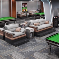 Vente directe d'usine de canapés de luxe haut de gamme pour salles de billard, fauteuils de spectateur et canapés pour zones de loisirs de salles de billard
