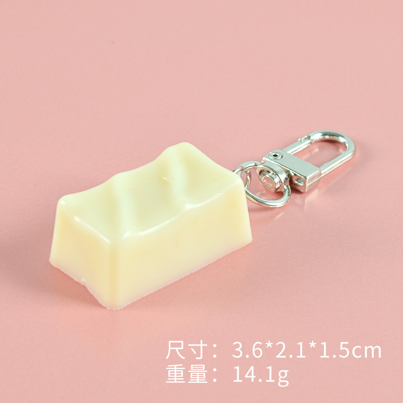 White-Rectangular Chocolate-Door Buckle
