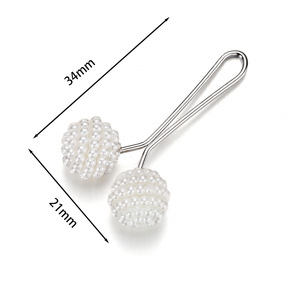 Hair <b>Clips</b> Bumpy Lychee Design Plastic Steel Needle Candy Colors Daily Use Pin Buckle JEBH0003 - Product Image 2