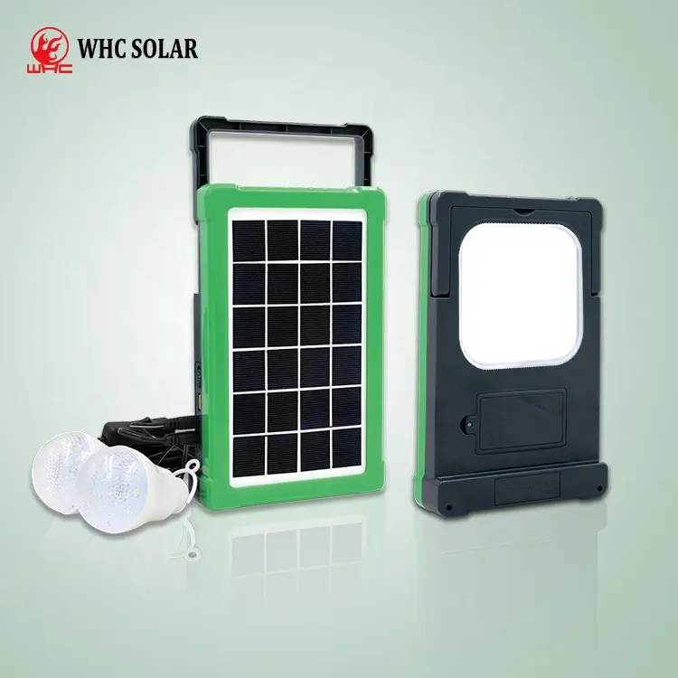 WHC SOLAR Power Bank Generator Solar Panel System Kits portable solar lighting system For Mobile Phone