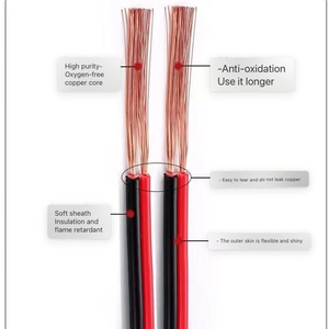 <span class=keywords><strong>Cable</strong></span> <span class=keywords><strong>de</strong></span> cobre RVB Rojo Negro, línea paralela dual, 2 núcleos, 0,5/1,0/2,5, <span class=keywords><strong>Cable</strong></span> <span class=keywords><strong>de</strong></span> alimentación <span class=keywords><strong>de</strong></span> <span class=keywords><strong>bocina</strong></span> <span class=keywords><strong>de</strong></span> luz LED <span class=keywords><strong>de</strong></span> monitoreo con aislamiento <span class=keywords><strong>de</strong></span> PVC - Product Image 6