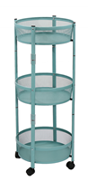 Chariot de rangement pliable, chariot utilitaire mobile en métal avec roulettes, étagère organisatrice pour fruits et légumes de cuisine, salle de bain, salon