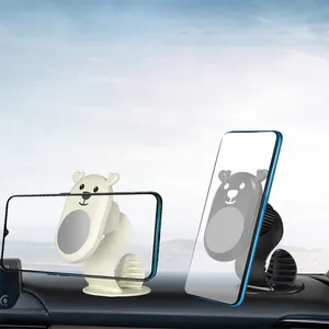 Soporte magnético de teléfono móvil para coche, Clip mejorado, 360, sin obstáculos, ventilación de aire, accesorios