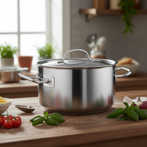 Casseruola alta Chef Classic da 3 Qt in acciaio inossidabile con coperchio per uso su piano cottura - Product Image 3