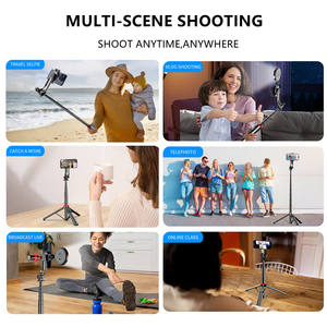 Trípode Magnético de Aleación de Aluminio de 1.3M para Selfies con Rotación de 360° °   Trípode para Teléfono con Palo Selfie para Grabación Horizontal y Vertical de Videos - Product Image 6